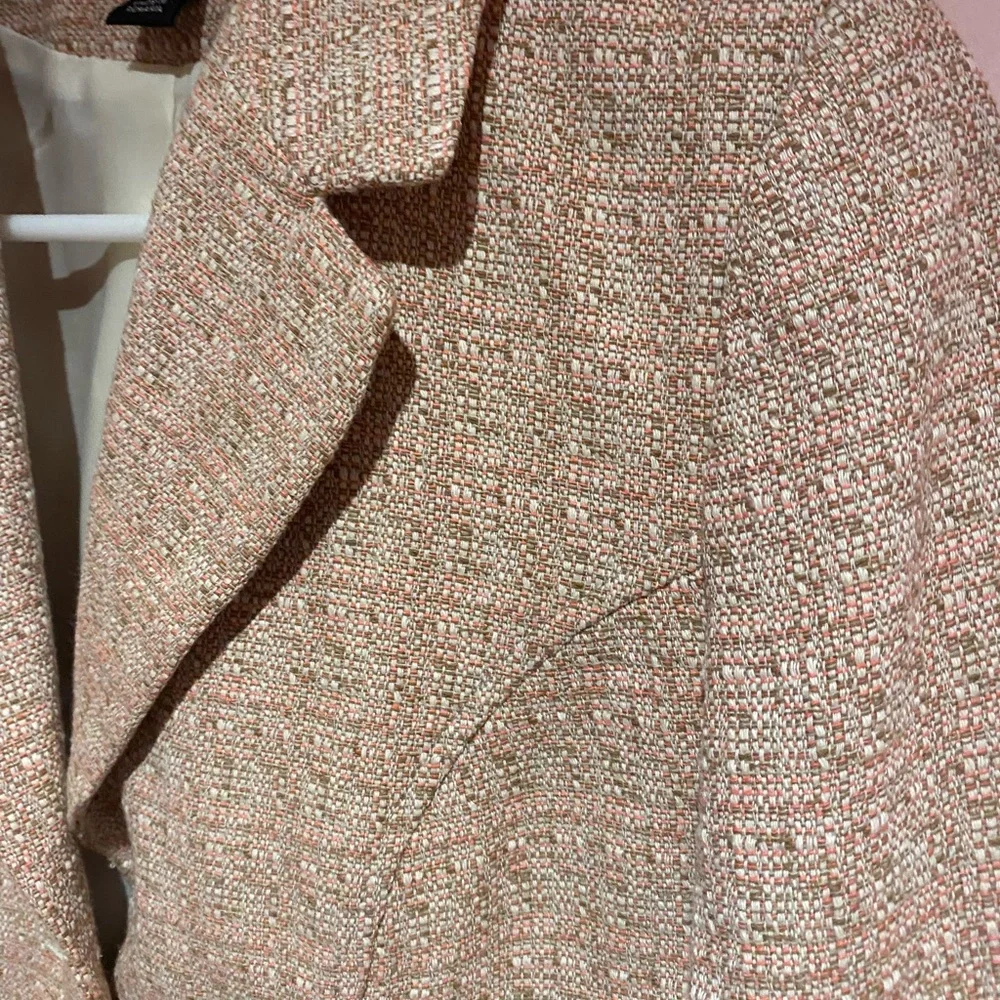 H&M preppy office spring tweed jacket